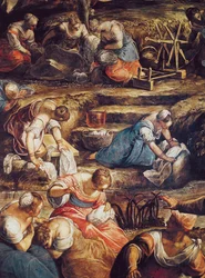 The Miraculous Fall of Manna (detail)